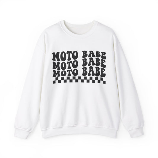 Moto Babe- Adult Crewneck Sweatshirt