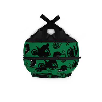 Moto Cross Backpack - Dark Green