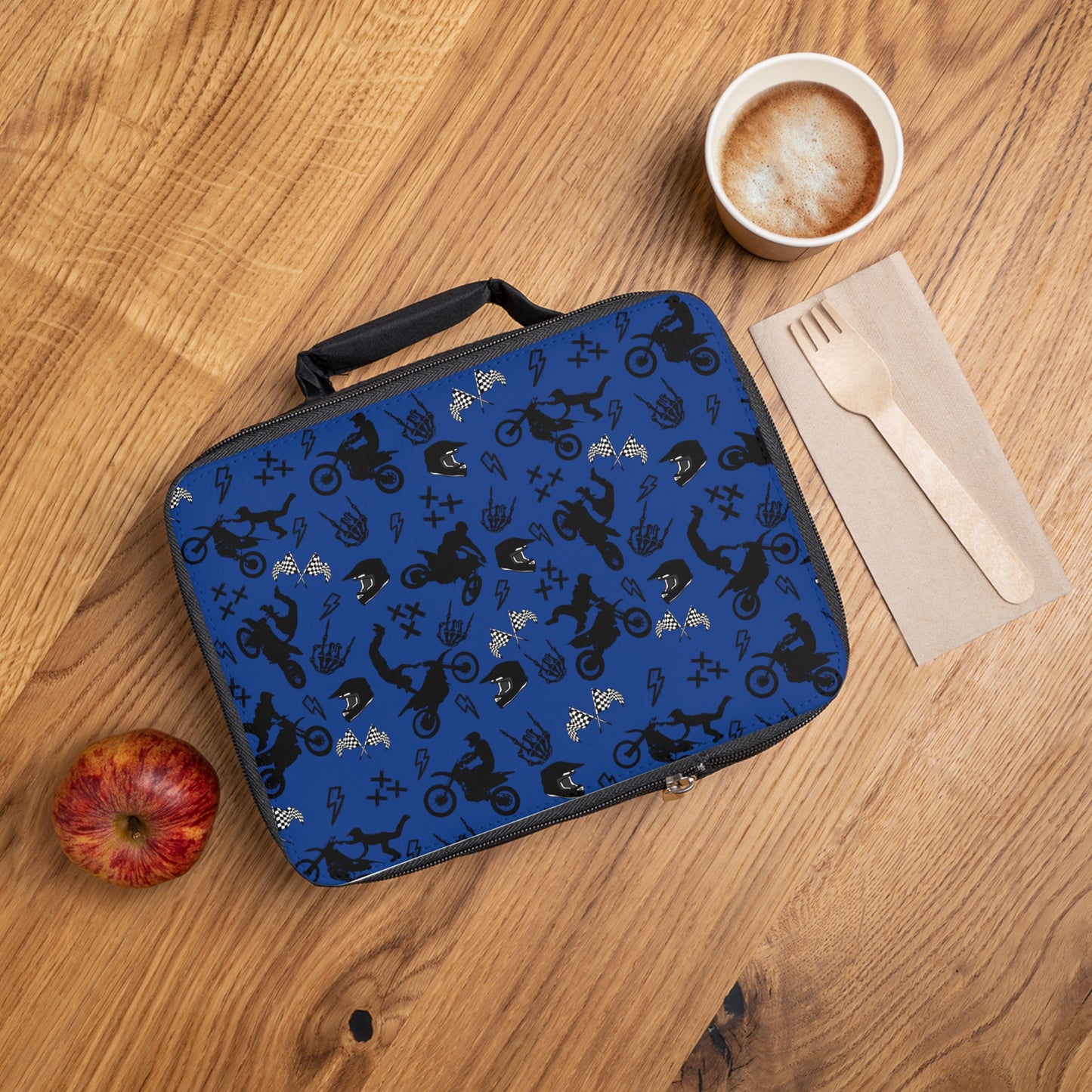 Moto Cross - Lunch Bag - Dark Blue