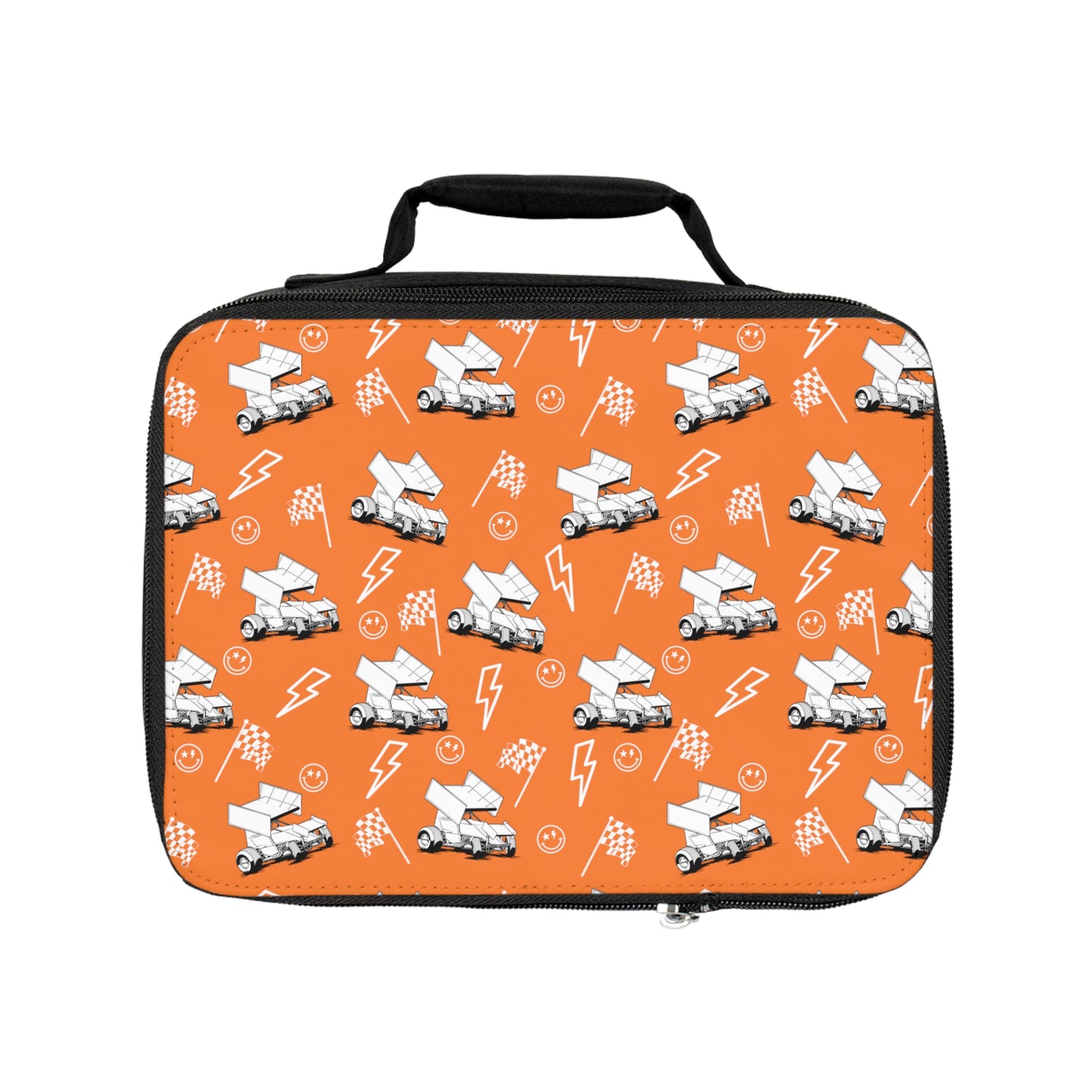 Sprint Car - Micro Racing - Lunch Bag- Crusta Orange