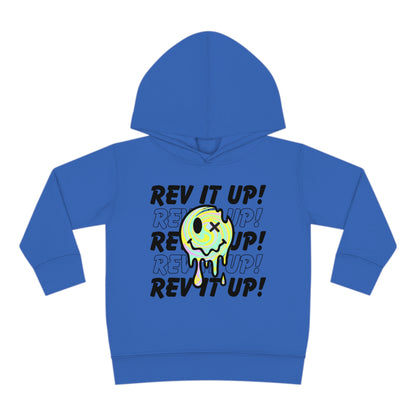 Rev It Up Retro Smiley -Toddler Hooded Sweatshirt