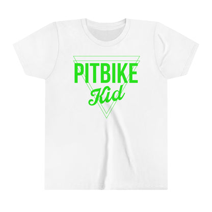 Pit Bike Kid Green -Youth T-Shirt