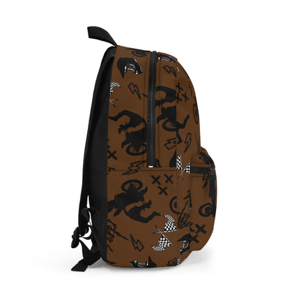 Moto Cross Backpack - Brown