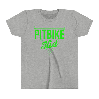 Pit Bike Kid Green -Youth T-Shirt