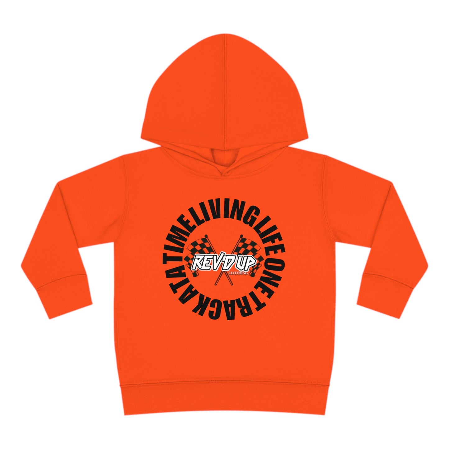 Living Life One Track At A Time Black Rev'd Up Clothing - Toddler Hooded Sweatshirt