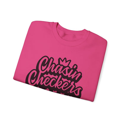 Chasin Checkers- Adult Crew Sweatshirt