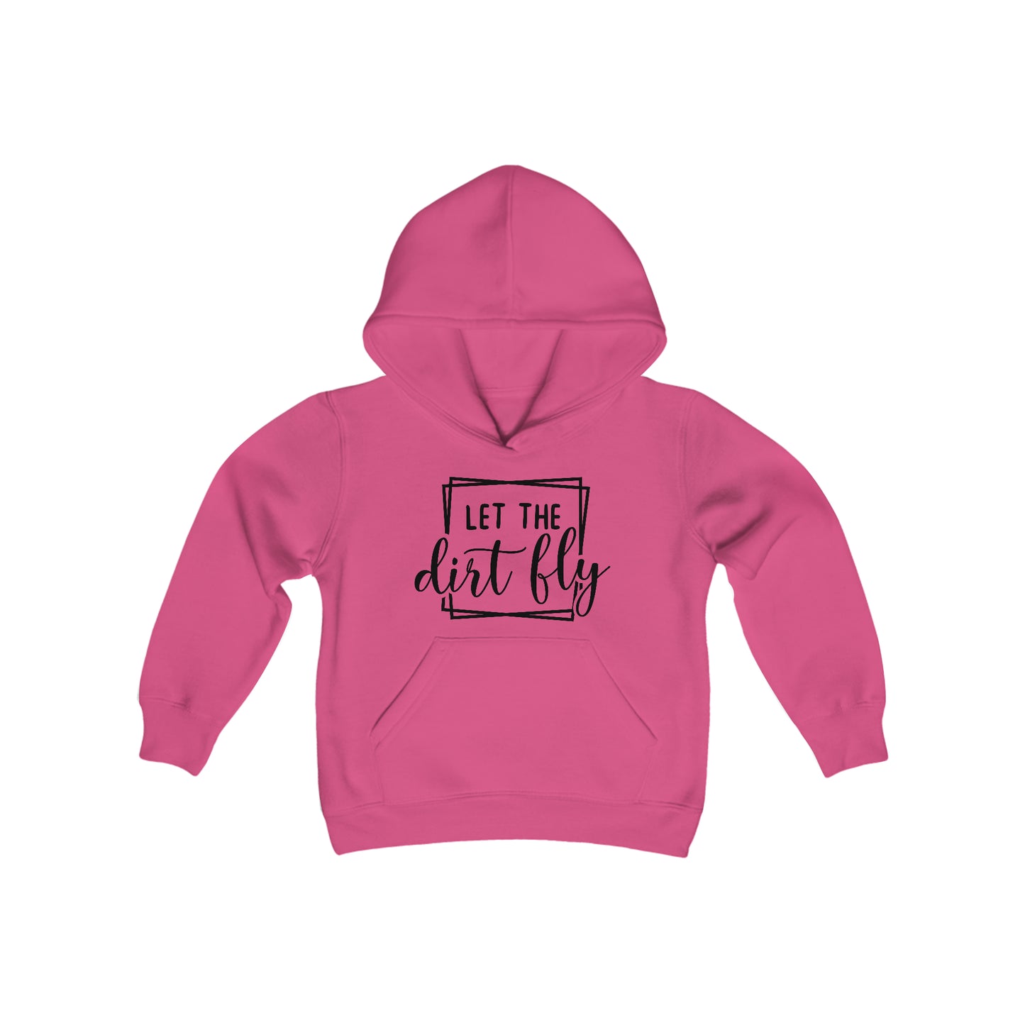 Let The Dirt Fly -Youth Hooded Sweatshirt