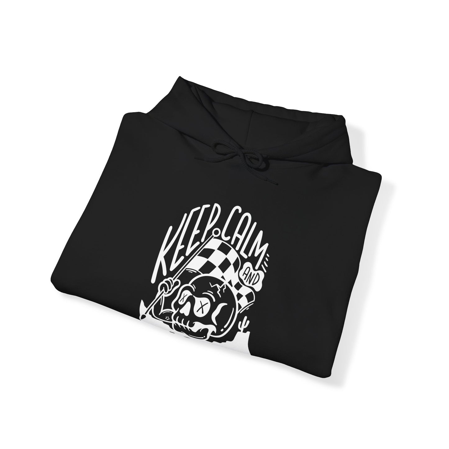 Keep Calm and Ride On- Adult Hooded Sweatshirt