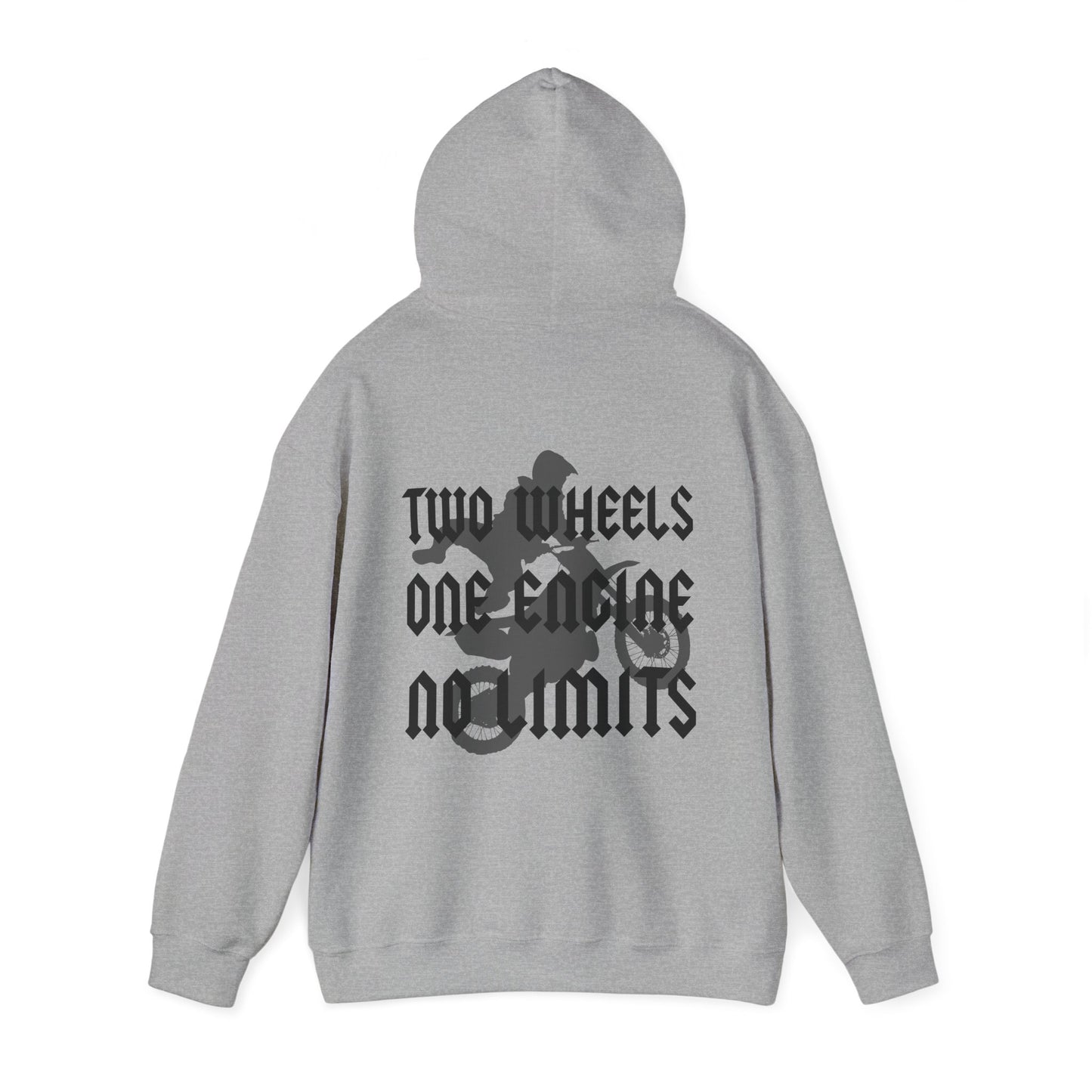 Two Wheels No Limits- Adult Hooded Sweatshirt