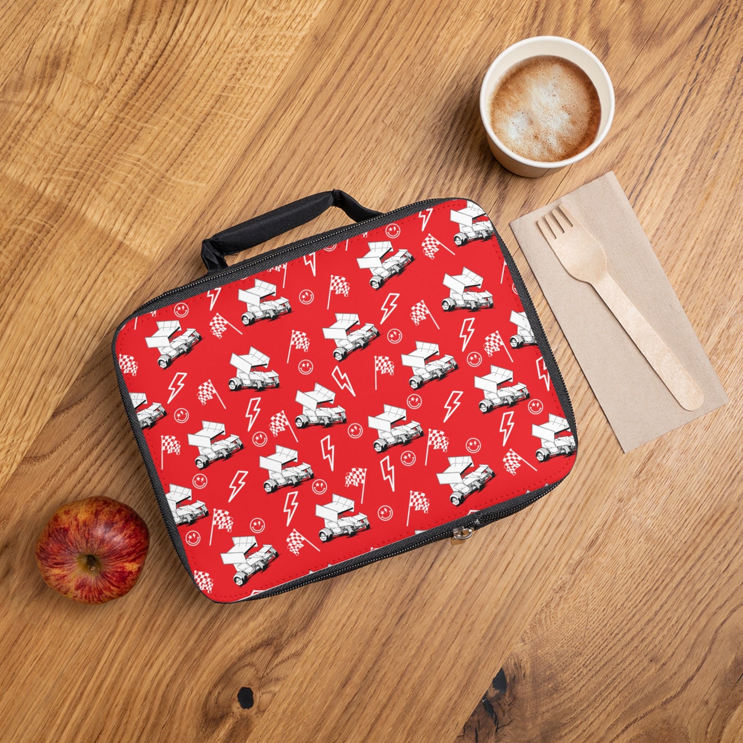 Sprint Car - Micro Racing - Lunch Bag- Red