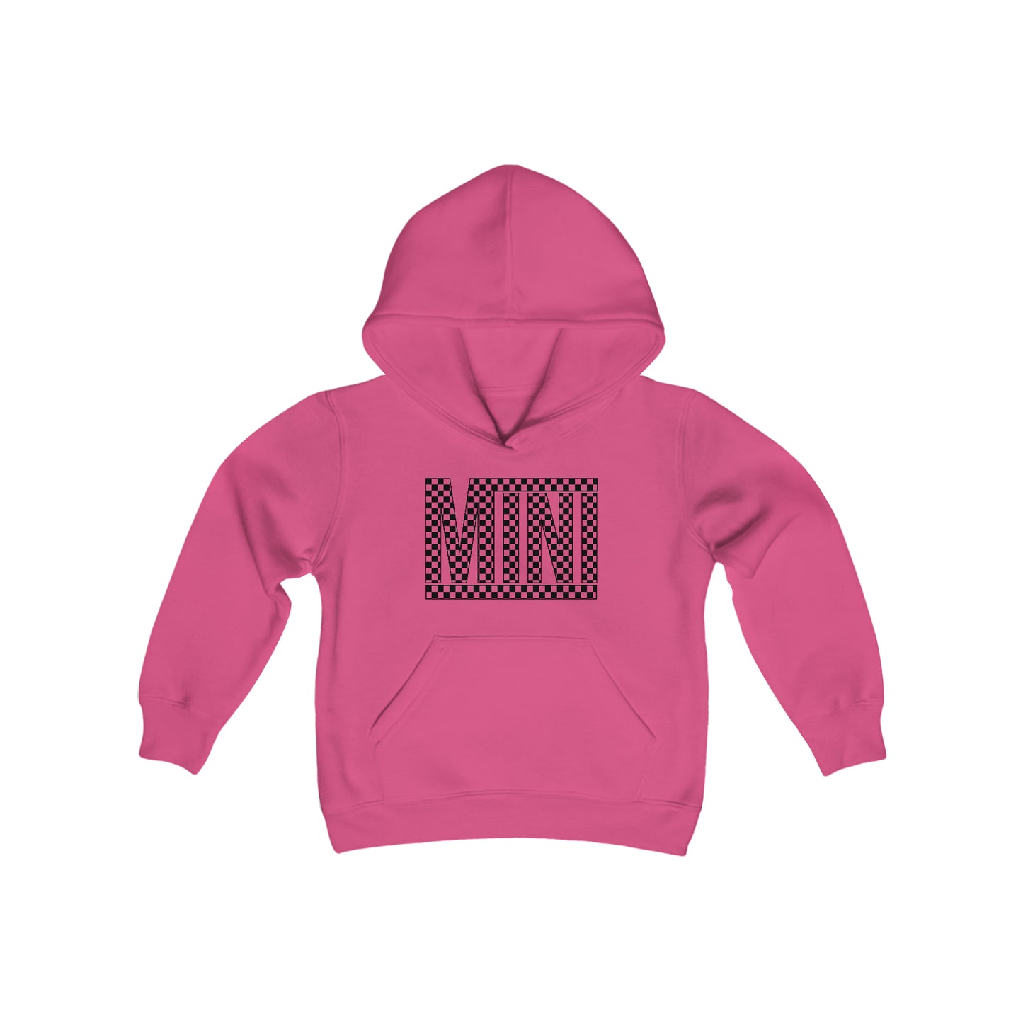 Checkered Mini-Youth Hooded Sweatshirt