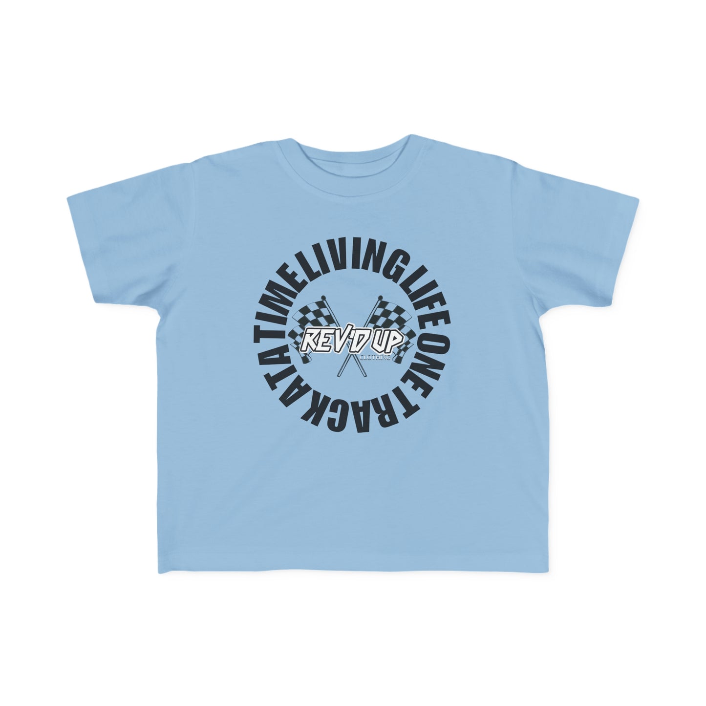 Living Life One Track At A Time Black Rev'd Up Clothing - Toddler's T-shirt