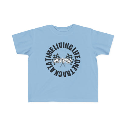 Living Life One Track At A Time Black Rev'd Up Clothing - Toddler's T-shirt