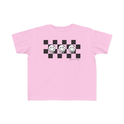 Checkered Smiley's- Toddler's T-Shirt