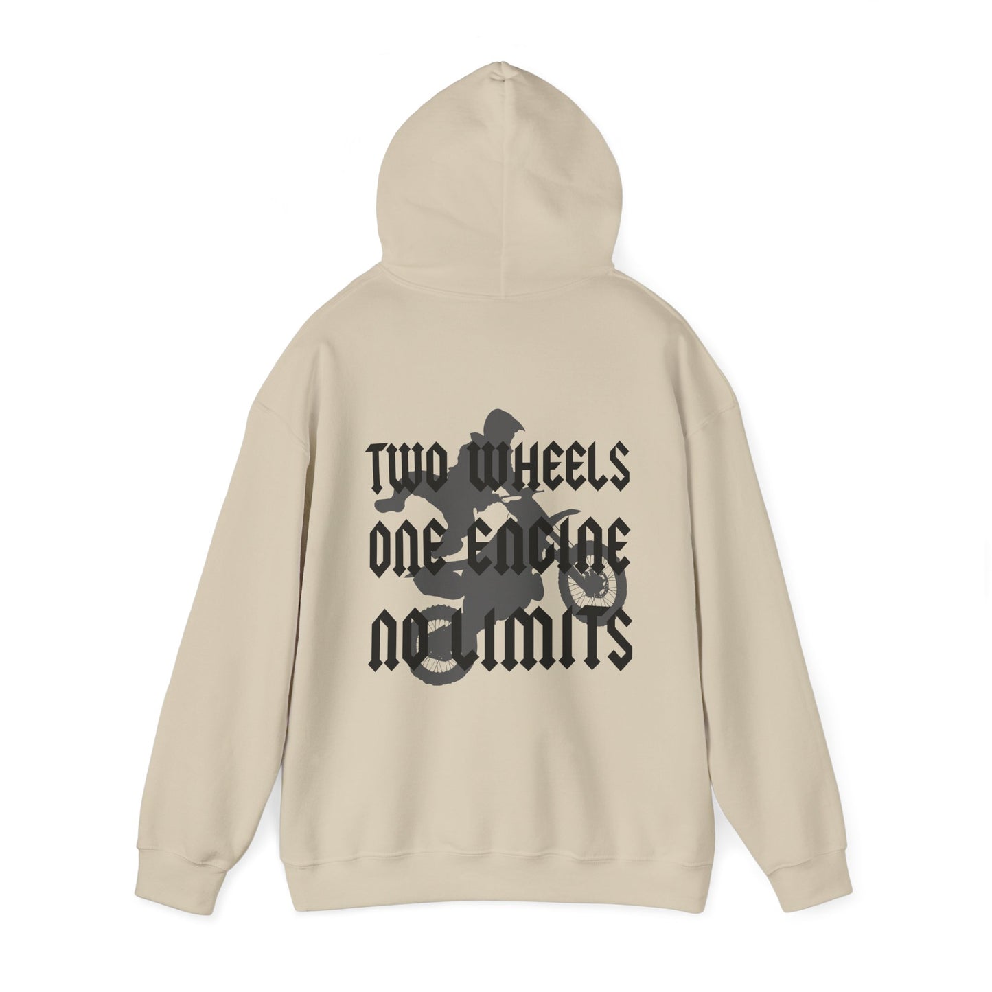 Two Wheels No Limits- Adult Hooded Sweatshirt
