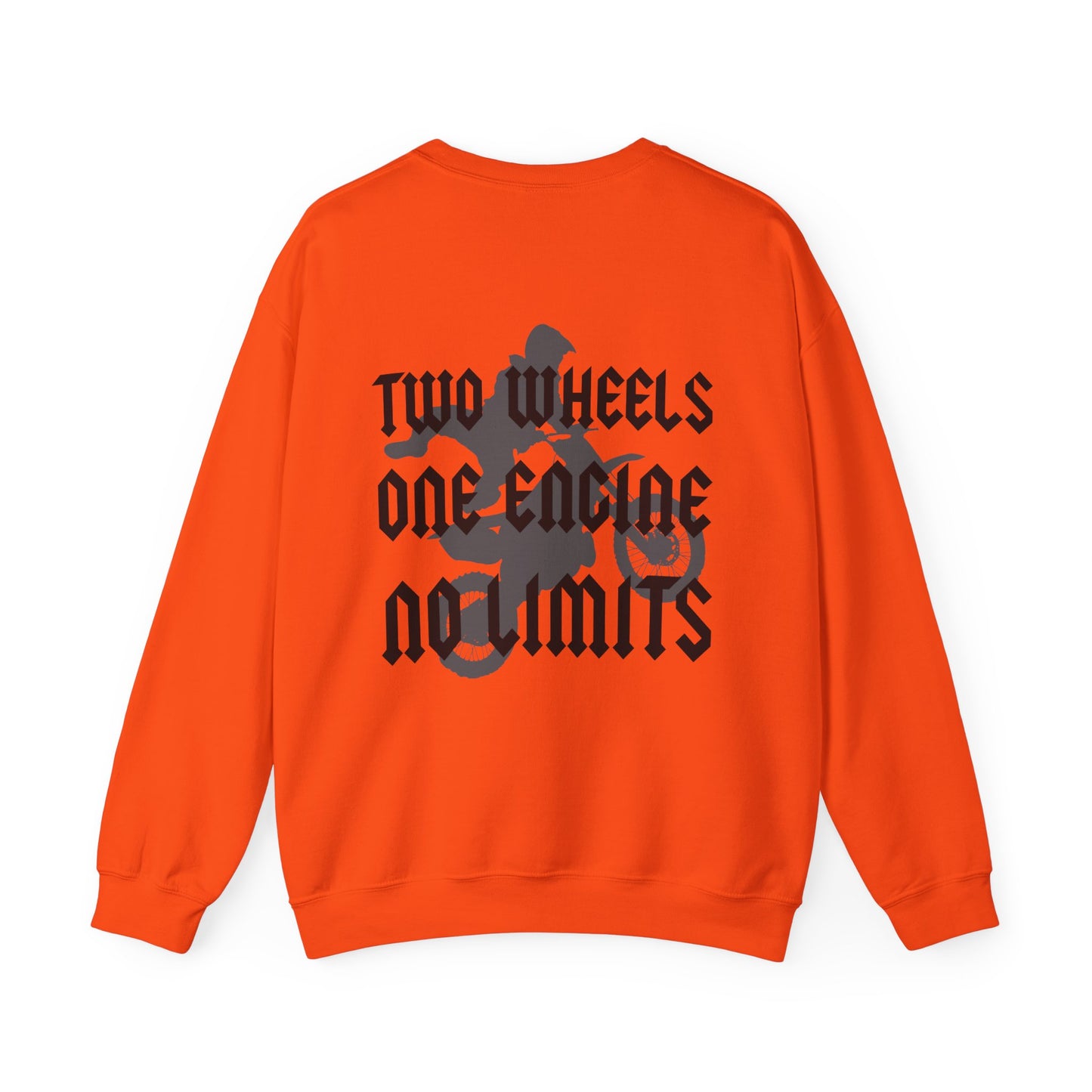 Two Wheels No Limits- Adult Crewneck Sweatshirt