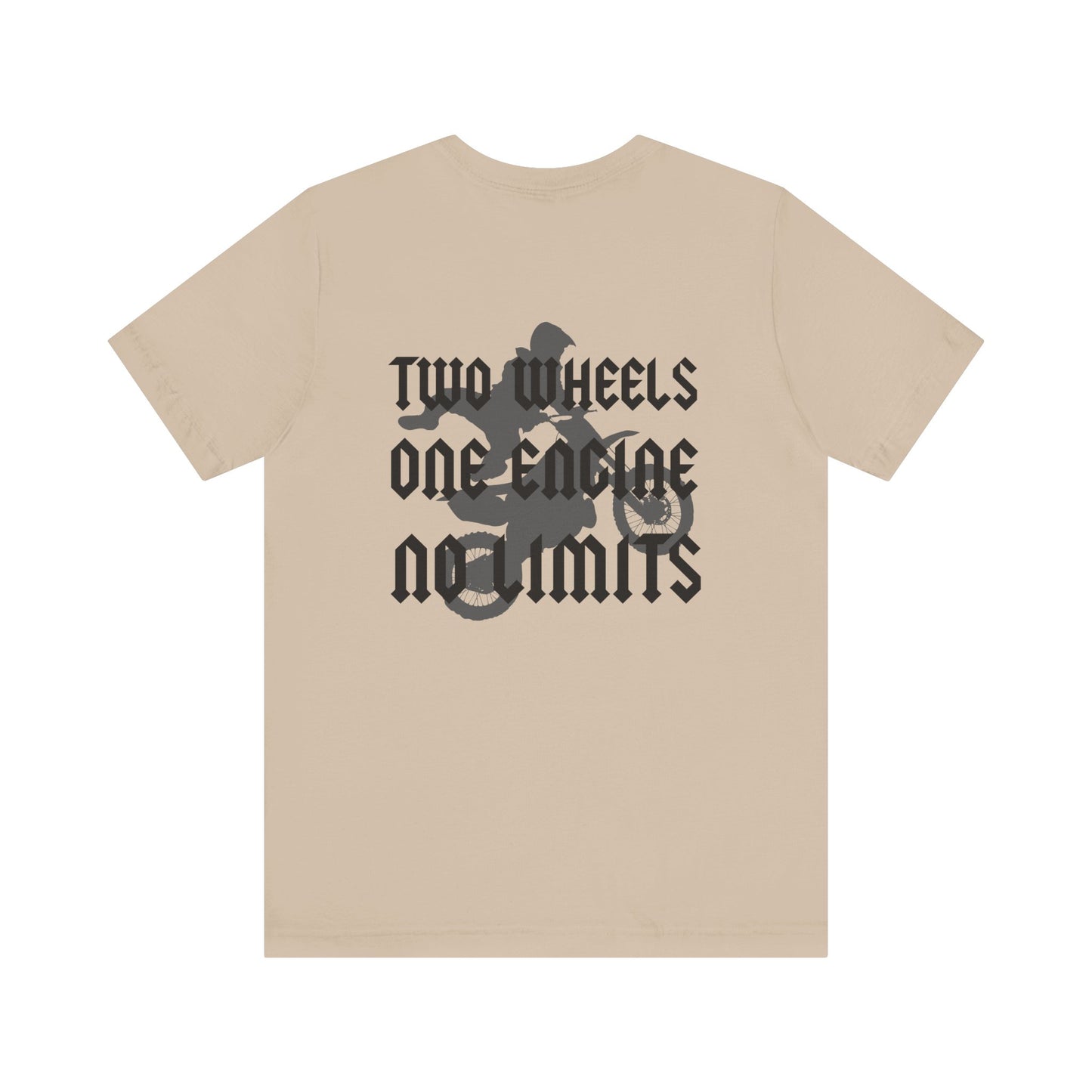 Two Wheels No Limits- Adult T-Shirt