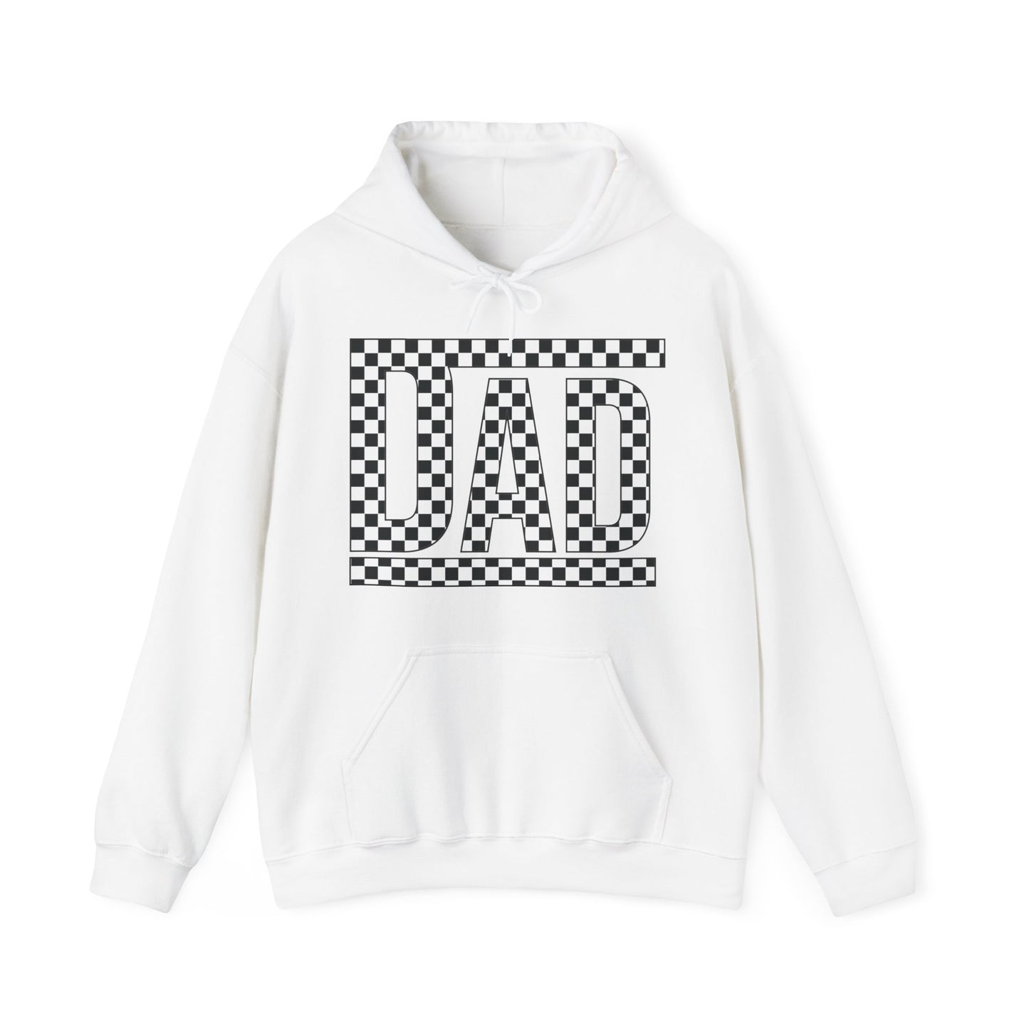 Checkered Dad- Adult Hooded Sweatshirt