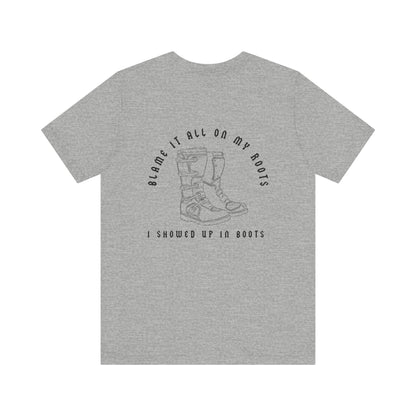 Blame It All On My Roots Black Font- Adult T-Shirt