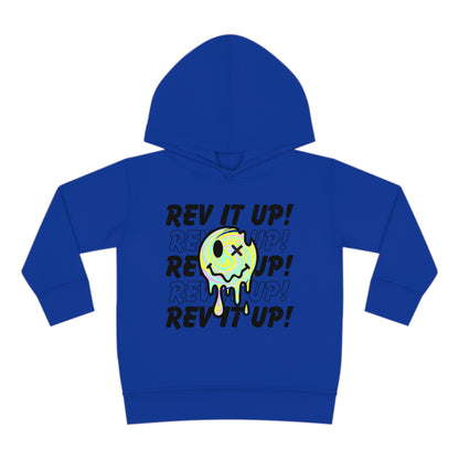 Rev It Up Retro Smiley -Toddler Hooded Sweatshirt