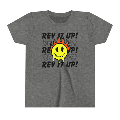 Rev It Up Flame Smiley -Youth T-Shirt