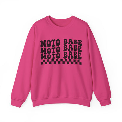 Moto Babe- Adult Crewneck Sweatshirt