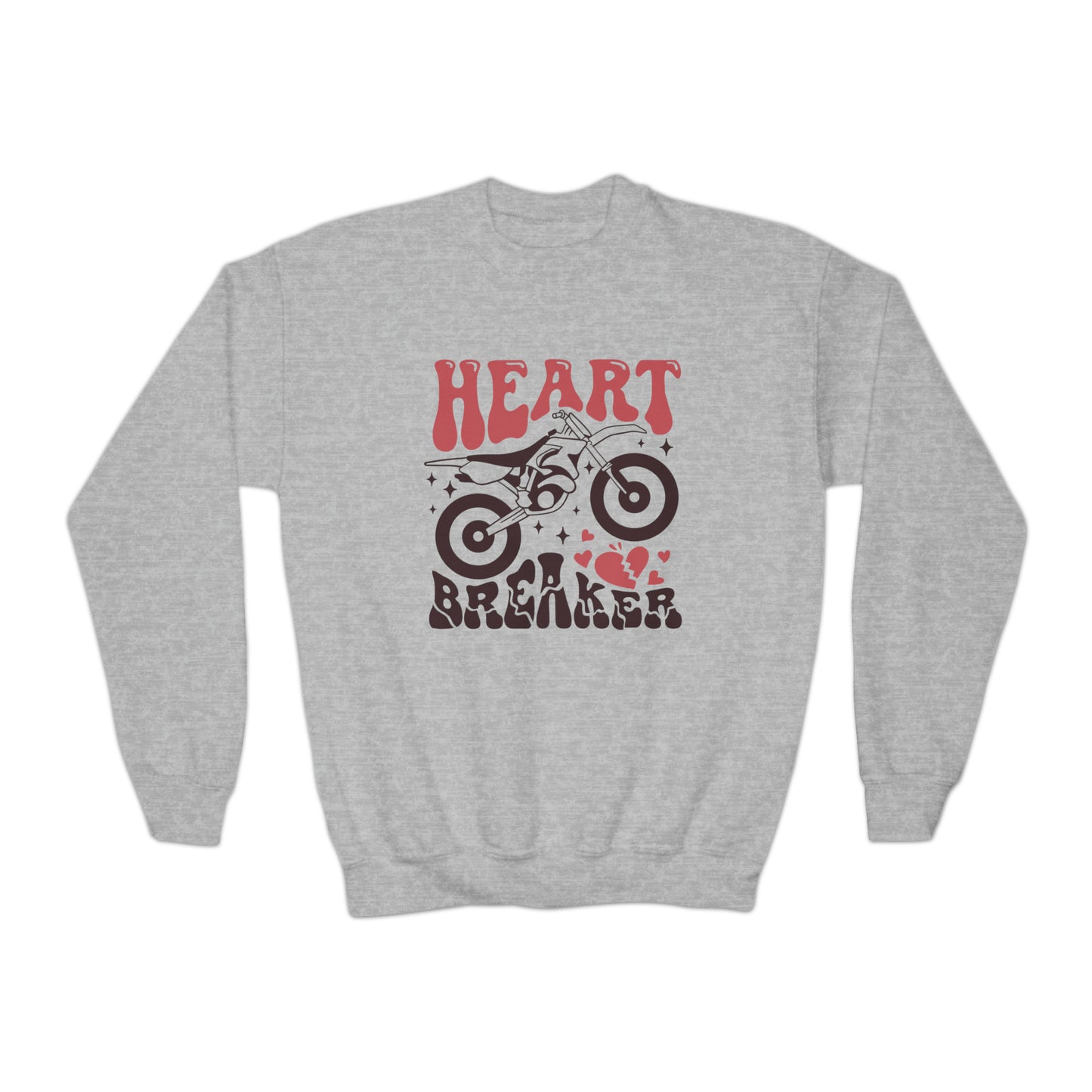 Heart Breaker-Youth Crewneck Sweatshirt