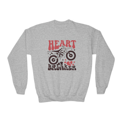 Heart Breaker-Youth Crewneck Sweatshirt