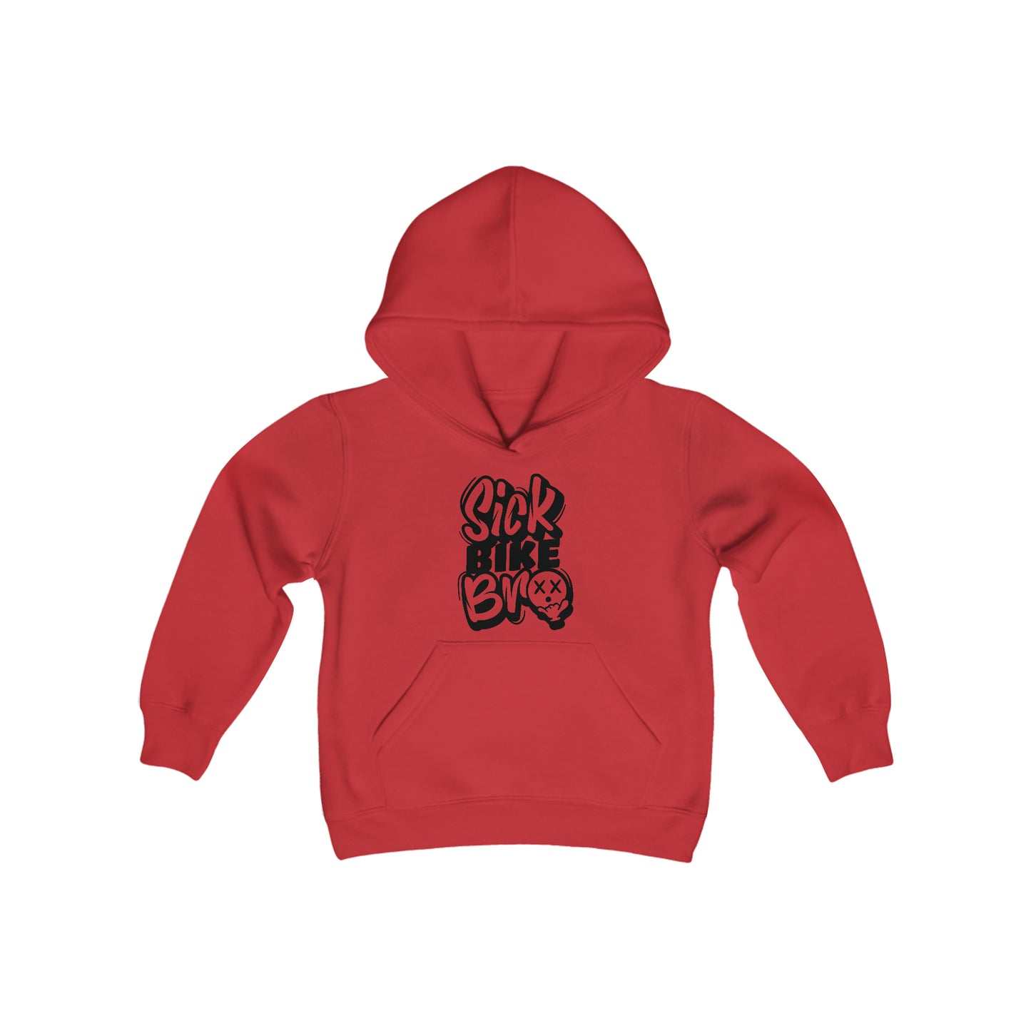 Sick Bike Bro-Youth Hooded Sweatshirt