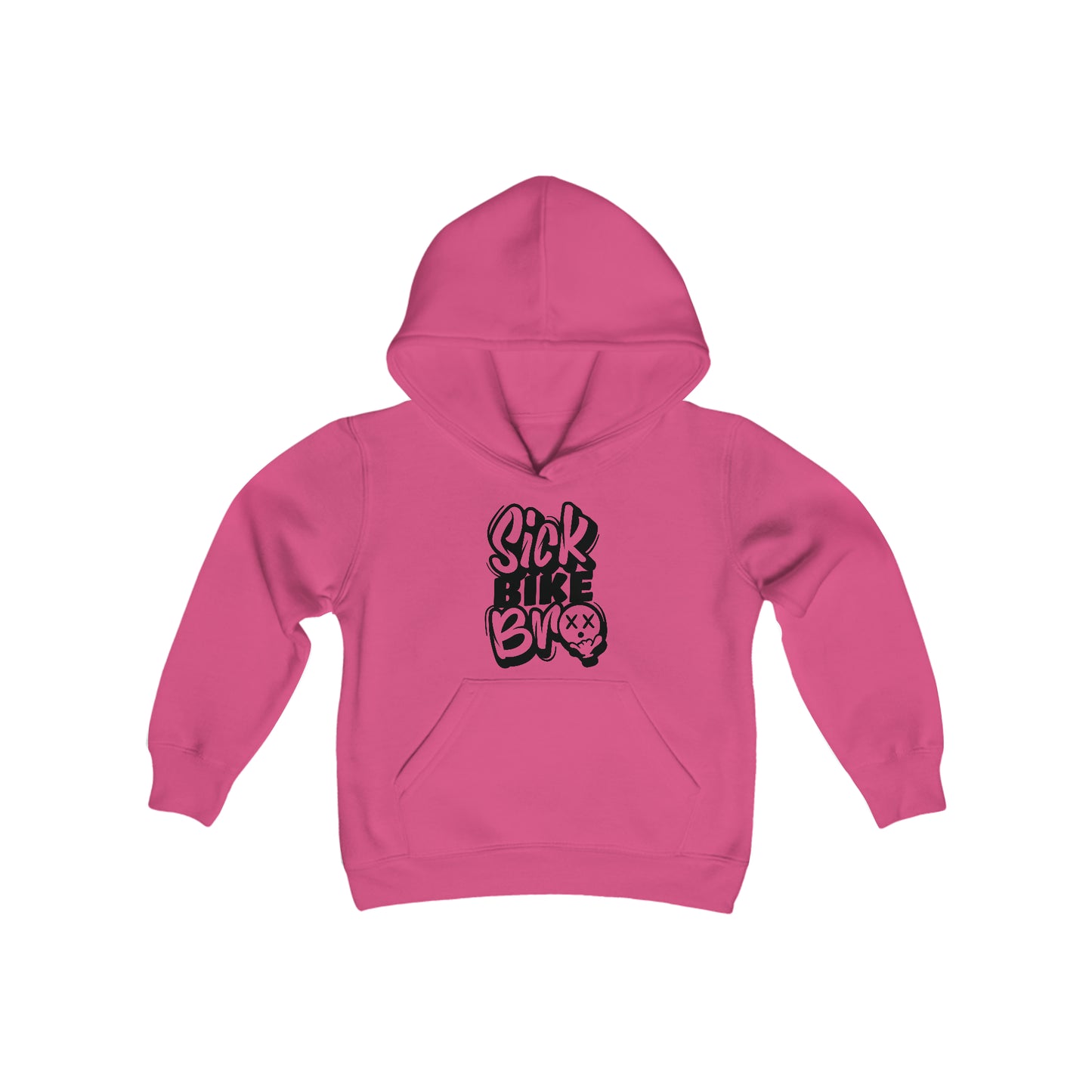Sick Bike Bro-Youth Hooded Sweatshirt