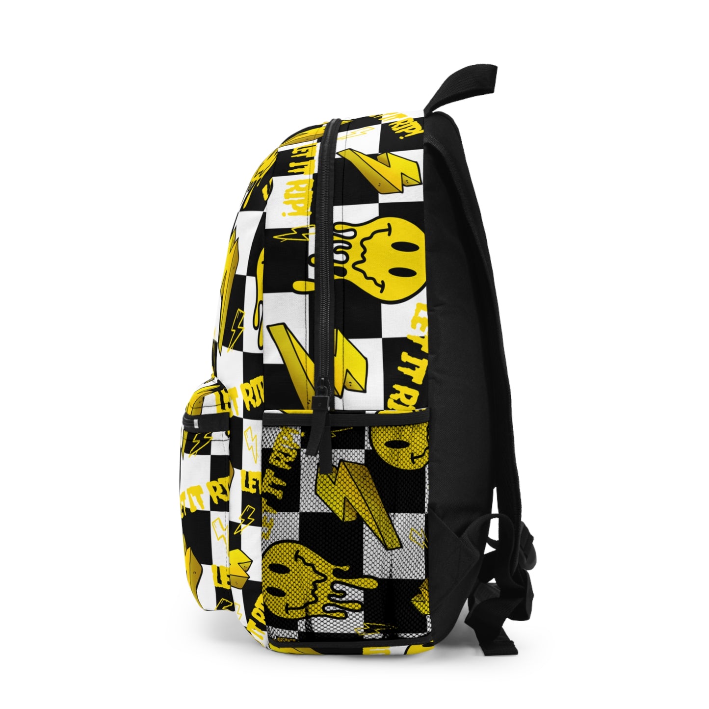 Let It Rip Checkered Black & Yellow - Backpack