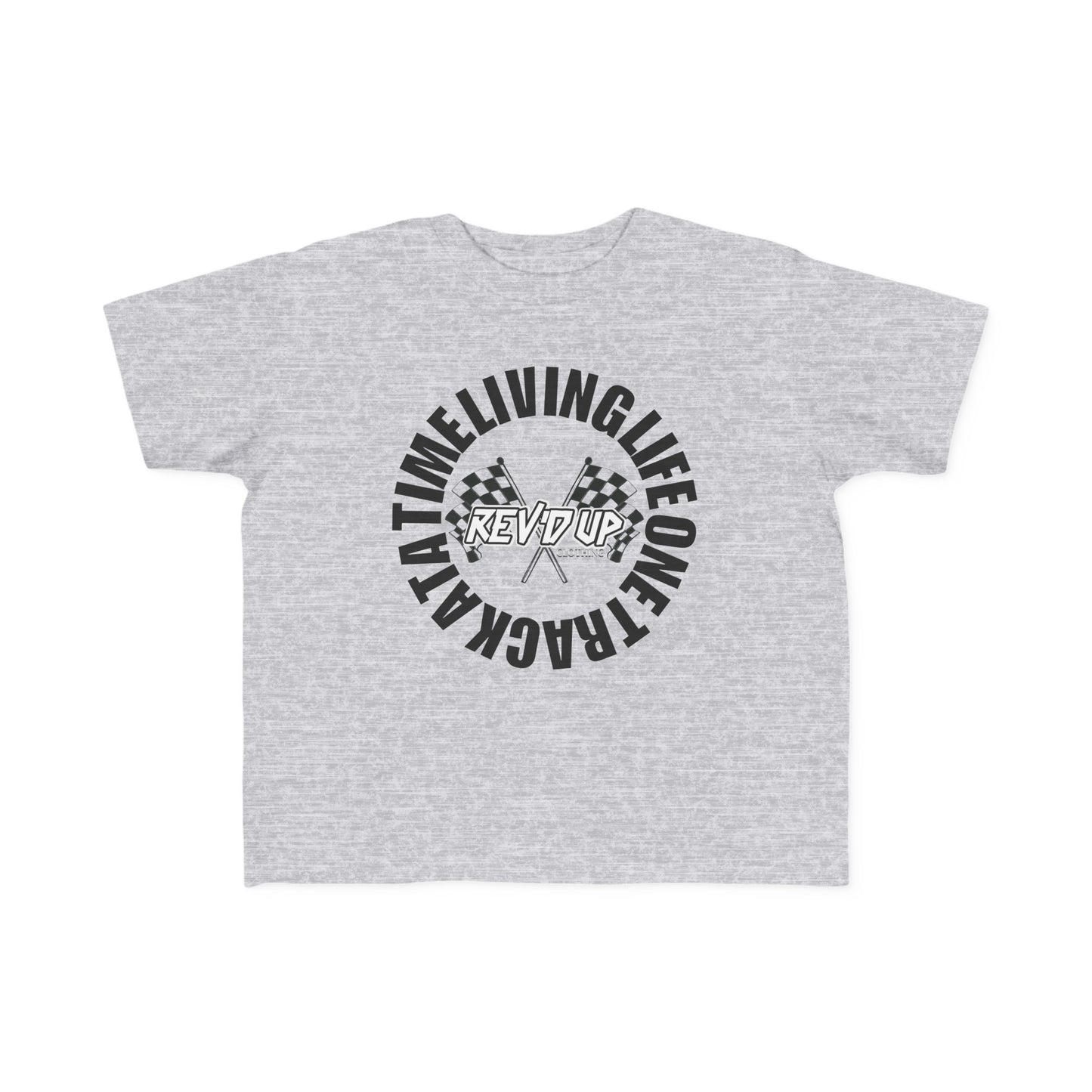 Living Life One Track At A Time Black Rev'd Up Clothing - Toddler's T-shirt