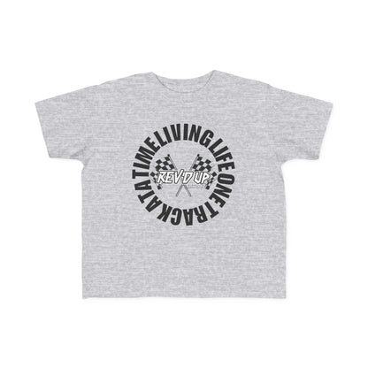 Living Life One Track At A Time Black Rev'd Up Clothing - Toddler's T-shirt
