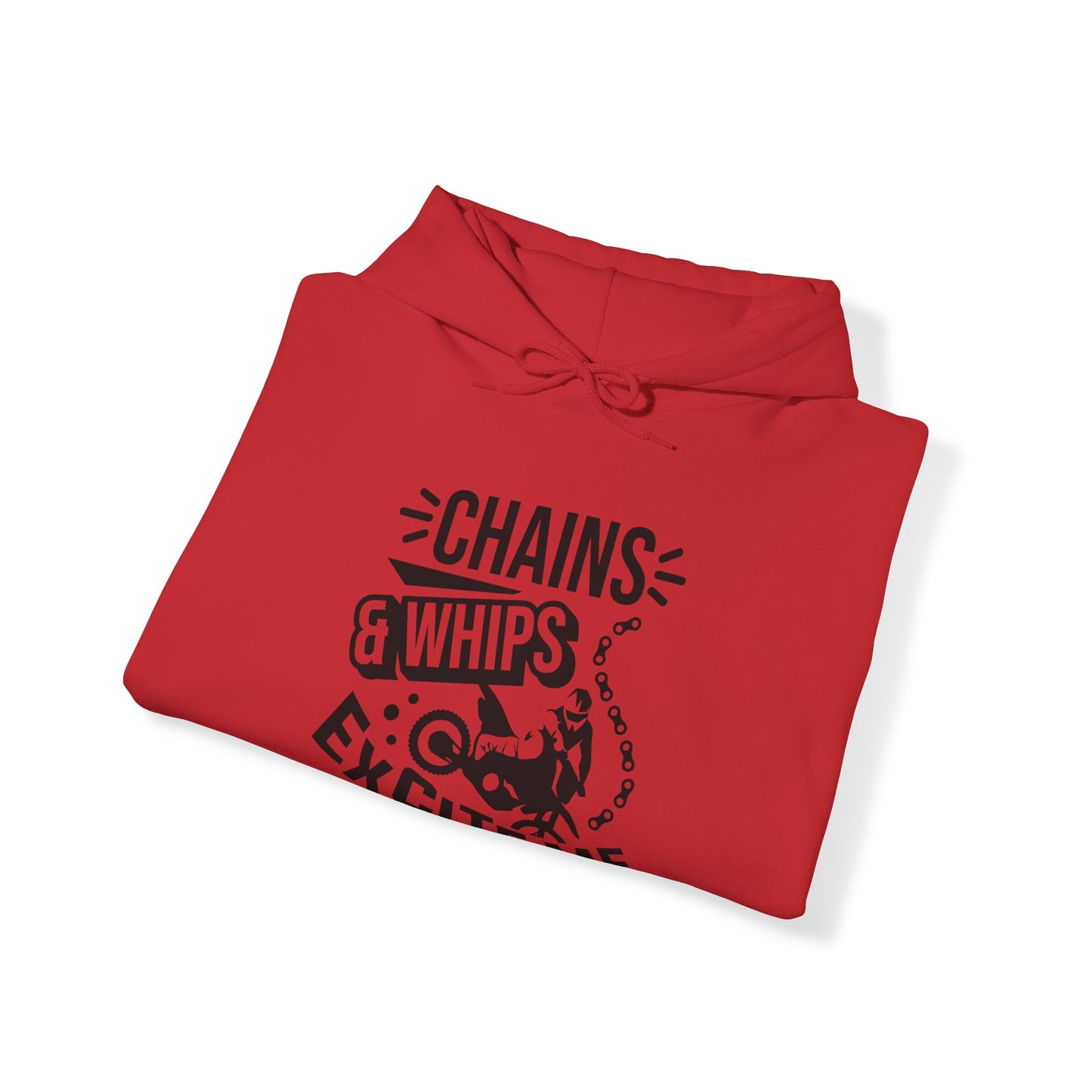 Chains and Whips Excite Me- Adult Hooded Sweatshirt