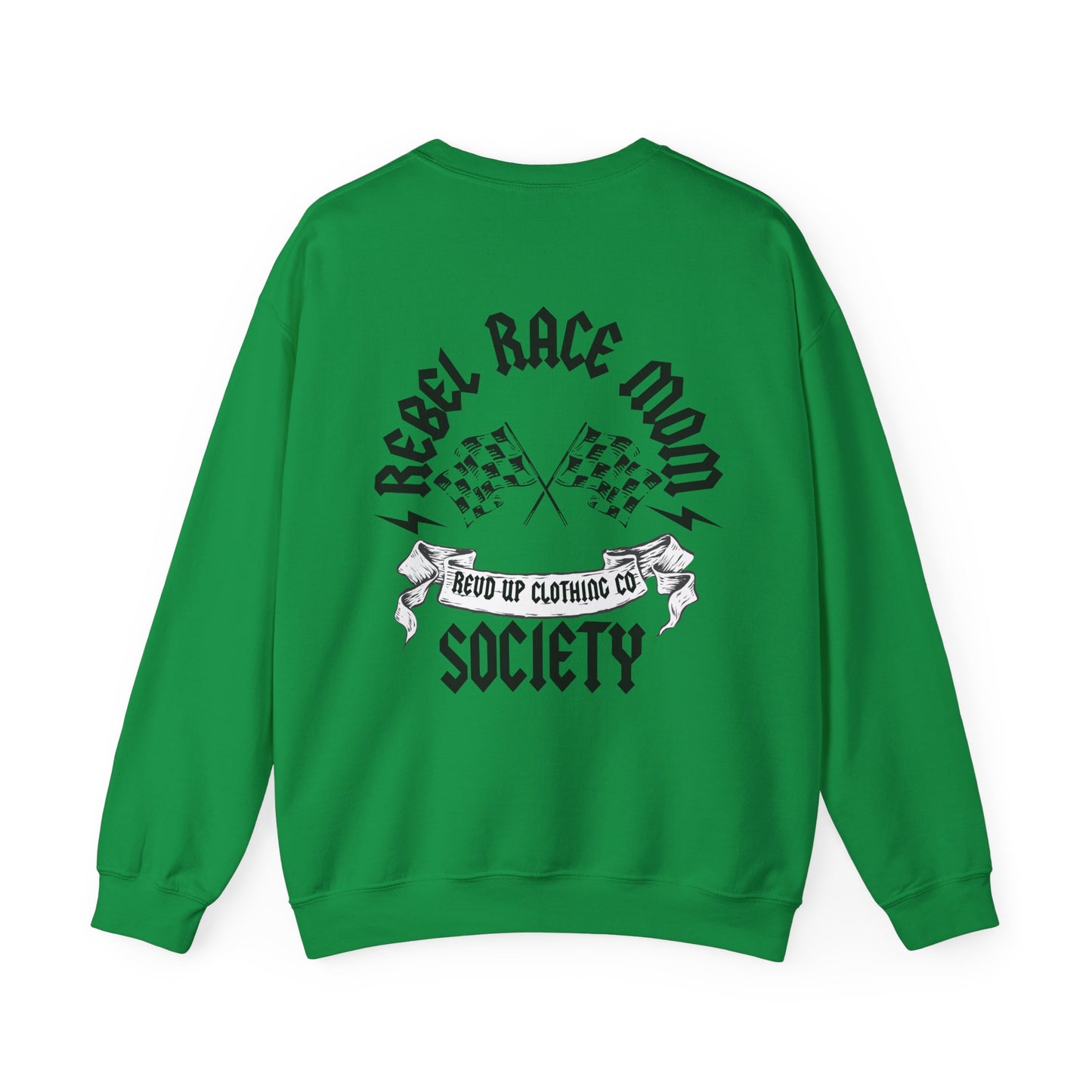 Rebel Race Mom- Adult Crewneck Sweatshirt