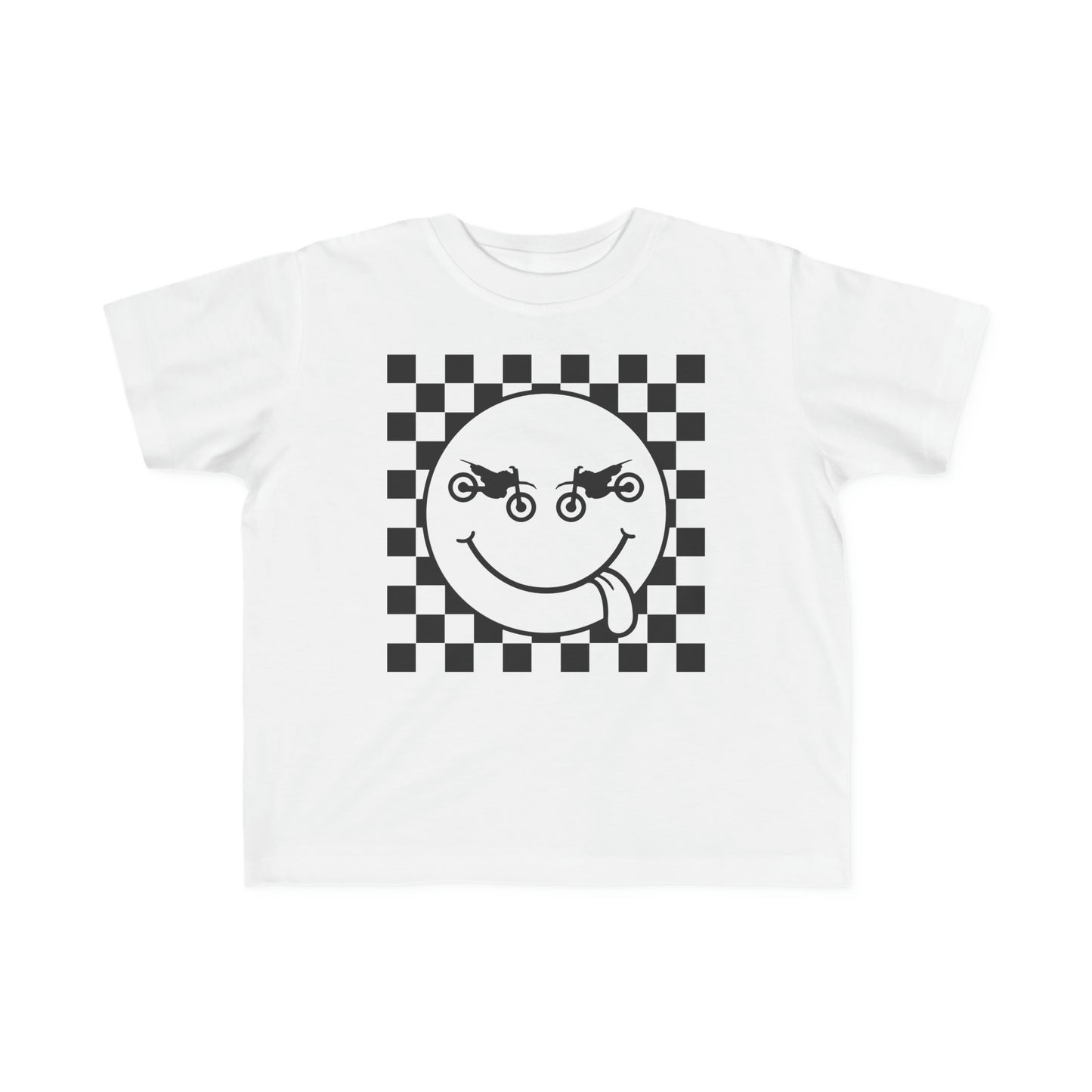 Race Flag Smile Face Toddler T-Shirt