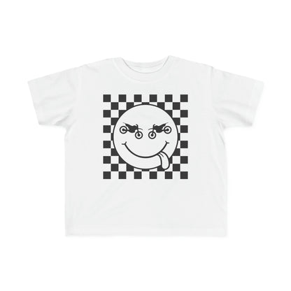Race Flag Smile Face Toddler T-Shirt