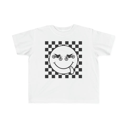 Race Flag Smile Face Toddler T-Shirt