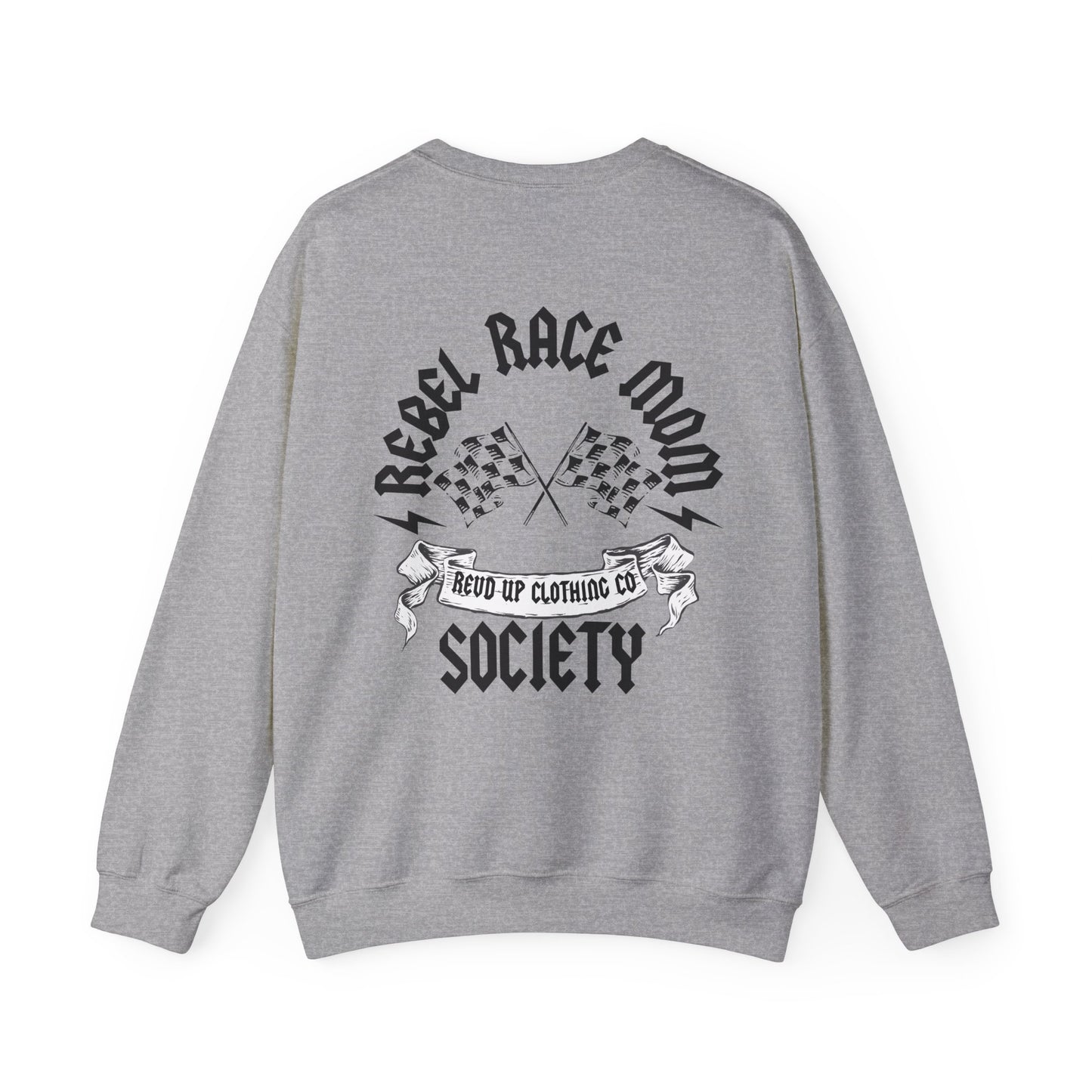 Rebel Race Mom- Adult Crewneck Sweatshirt