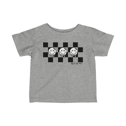 Checkered Smiley's- Infant T-Shirt