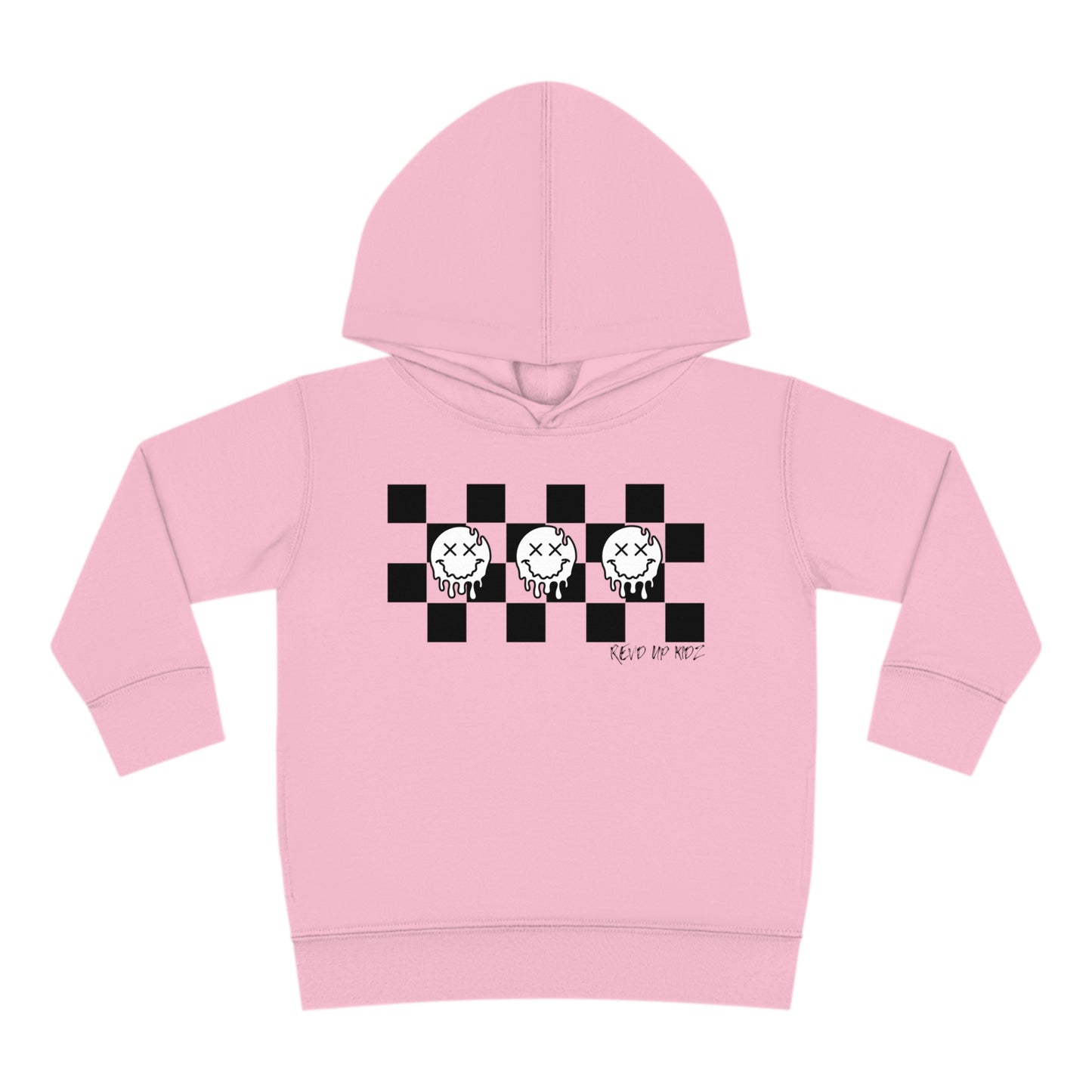 Checkered Smiley's- Toddler Hooded Sweatshirt