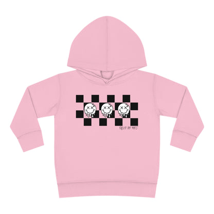 Checkered Smiley's- Toddler Hooded Sweatshirt