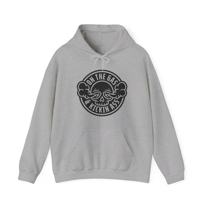 On The Gas Kickin Ass- Adult Hooded Sweatshirt