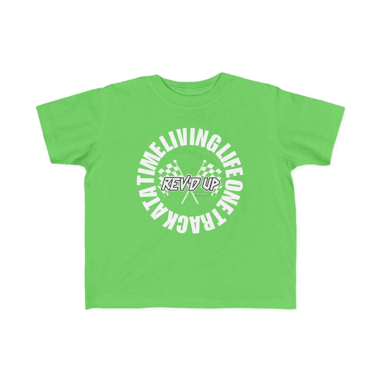 Living Life One Track At A Time White Rev'd Up Clothing - Toddler's T-Shirt