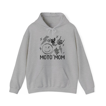 Moto Mom Collage- Adult Hooded Sweatshirt