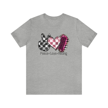 Peace Love Racing- Adult T-Shirt