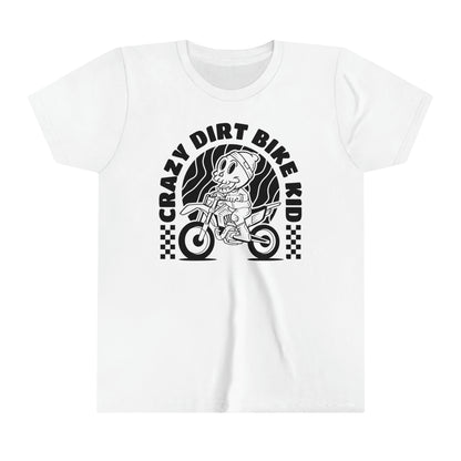 Crazy Dirt Bike Kid- Youth T-Shirt
