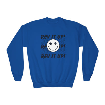 Rev It Up Smiley- Youth Sweatshirt