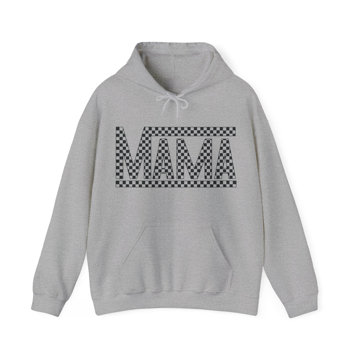 Checkered Mama- Adult Hooded Sweatshirt