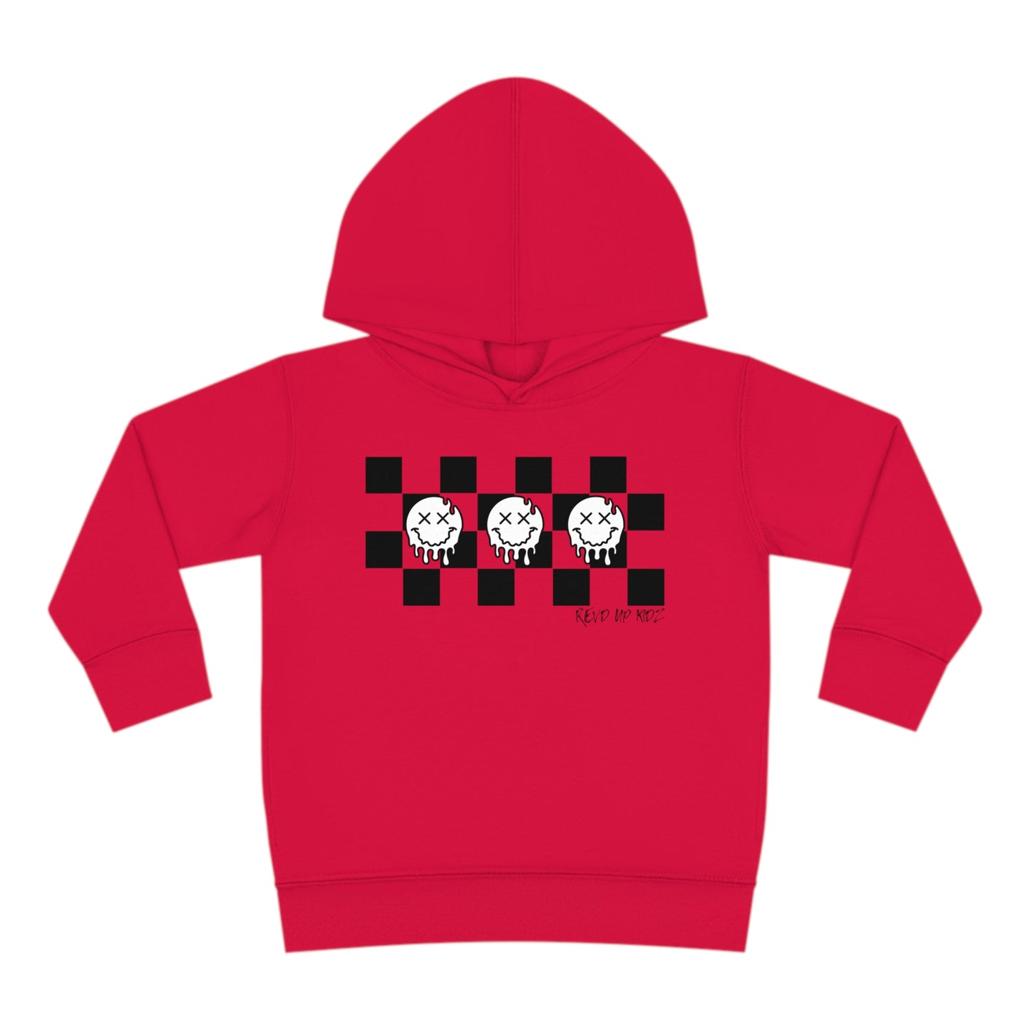Checkered Smiley's- Toddler Hooded Sweatshirt